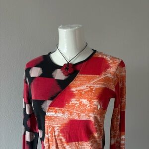 Custo Barcelona vintage y2k printed Long Sleeve Top